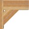 Ekena Millwork Traditional Block Rough Sawn Outlooker, Western Red Cedar, 8"W x 18"D x 18"H OUT08X18X18TRA05RWR - alternate 3